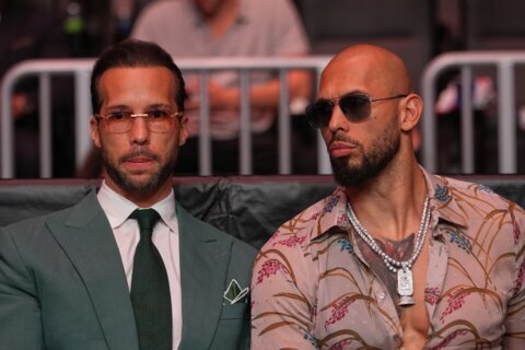 Social media influencers Andrew and Tristian Tate arrested in Miami, US Marshals Service tells AP