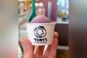 Ube-flavored ice cream from Toby's Homemade Ice Cream in Arlington, Virginia.