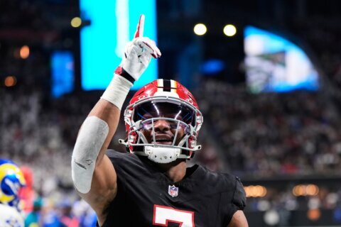 Bijan Robinson of the Falcons is voted as the top running back in the NFL by an AP panel