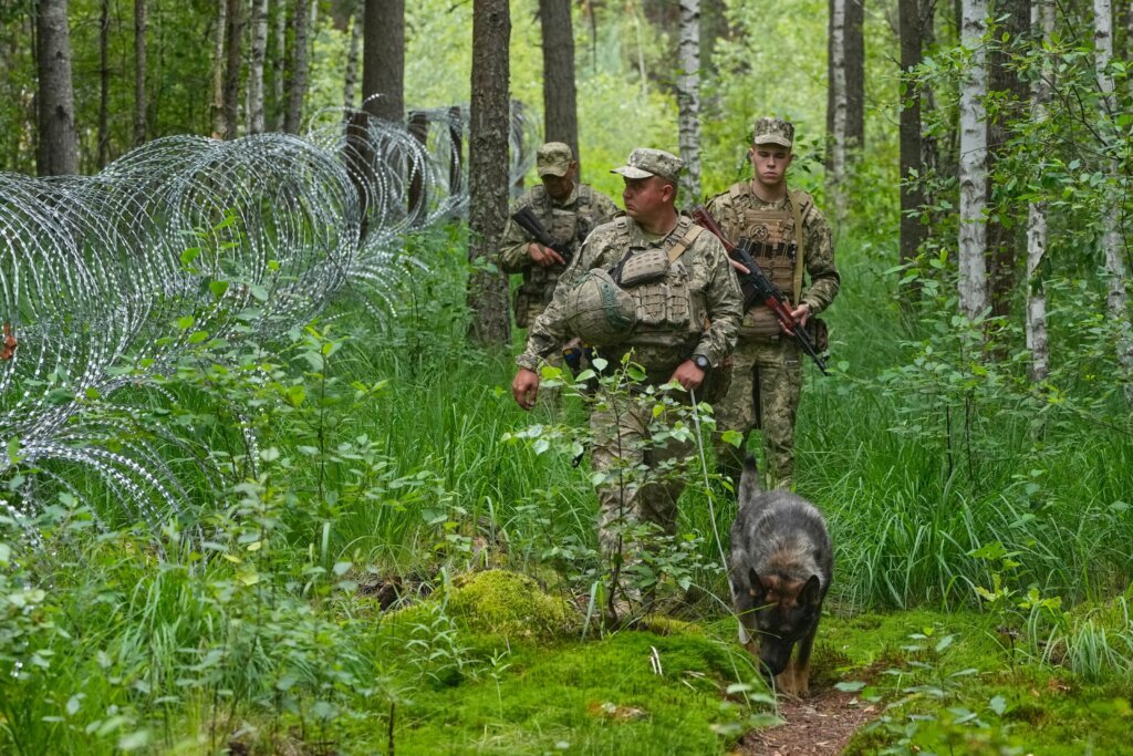 Ukraine is still fortifying its border with Belarus years after Russia invaded from there