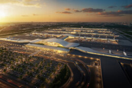 rendering of airport renovations