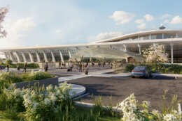 rendering of airport renovations