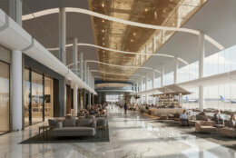 rendering of airport renovations