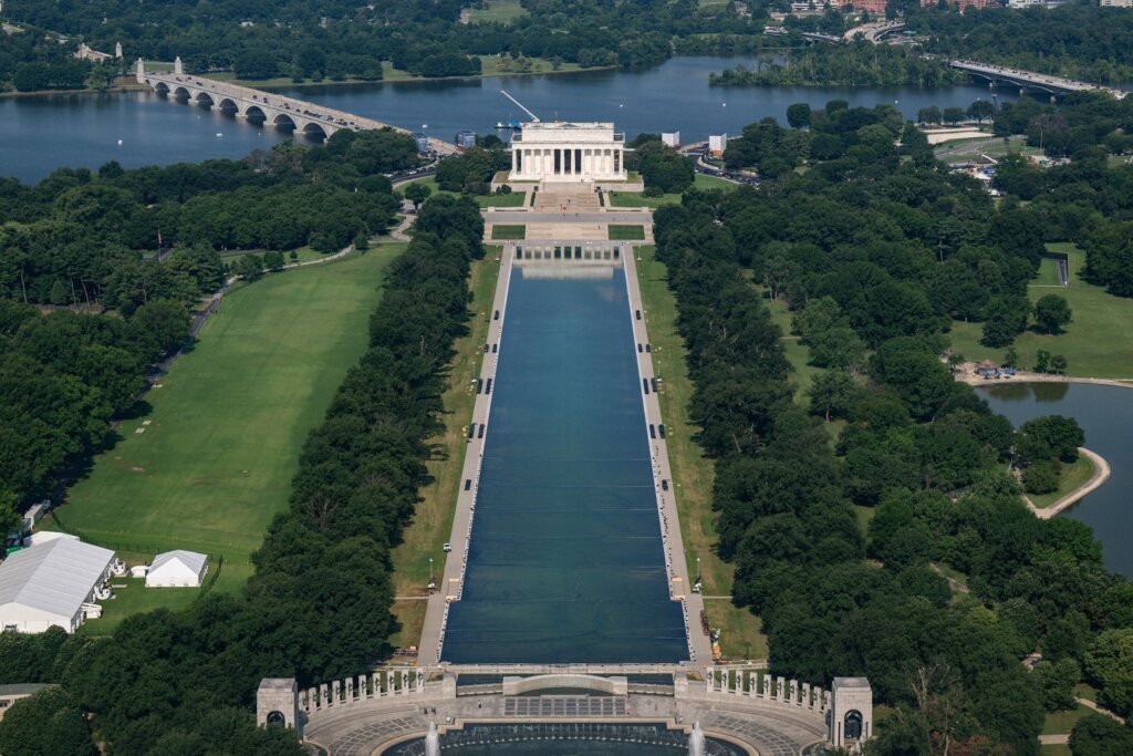 Reflecting Pool being drained – again – as Trump administration tries once more to fix DC landmark