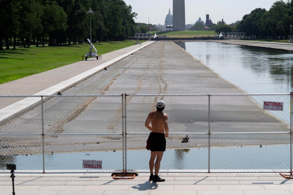Trump says Reflecting Pool has been drained and will be ‘put back into service soon’