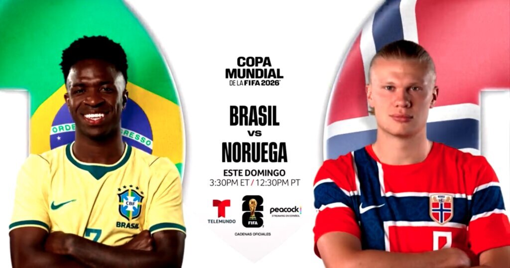 Brasil y Noruega se enfrentan en Nueva Jersey; cómo ver el partido