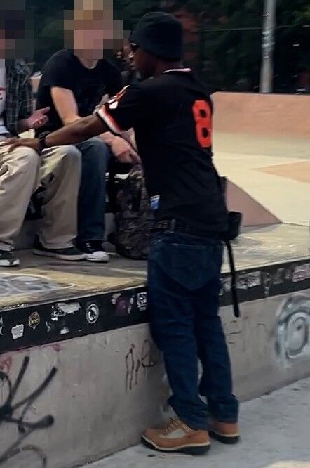 still of suspect seen in video