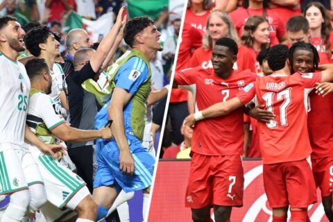Suiza vence a Argelia 2-0 y avanza octavos