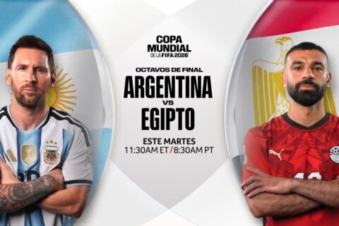Argentina sufre pero vence 3-2 a Egipto y pasa a cuartos de final