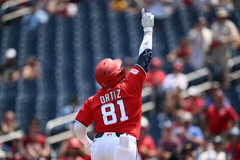 Abimilec Ortiz has made the most of his opportunity by blasting his first two MLB homers.