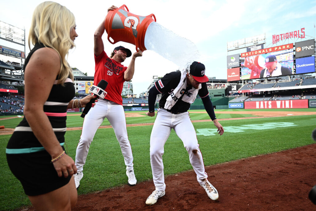 Cade Cavalli takes a no-hitter into 7th inning as the Nationals rout the Cubs 7-0