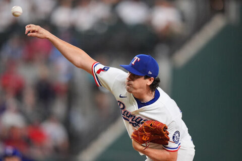 The Rangers beat the Nationals 5-0 behind Cal Quantrill’s 7 innings, Foscue’s homer