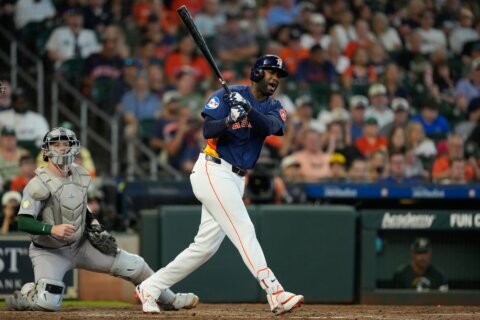 Yordan Alvarez’s Triple Crown bid will have to survive a major challenge from the AL East