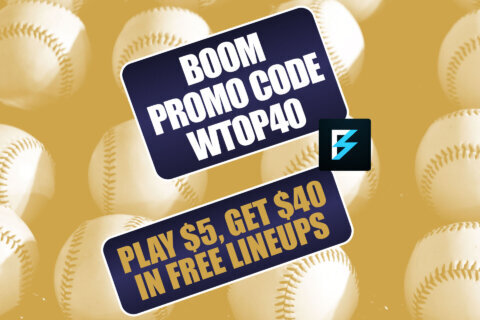 Boom Promo Code WTOP40: Play $5, Get $40 in Free MLB Lineups for MLB Games (Aug. 2)