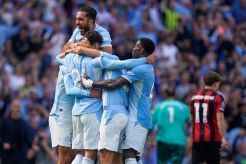 Man City rallies late for 2-1 win over Bournemouth in Maresca’s first Premier League game in charge