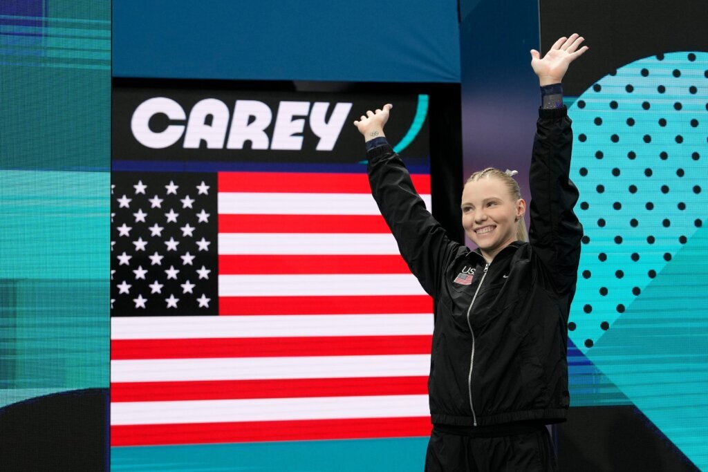 Jade Carey returns home to the US gymnastics championships with ‘no expectations, no pressure’
