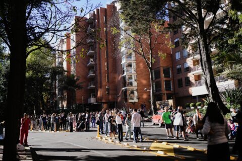 A 7.4-magnitude earthquake shakes Colombia and Ecuador, prompting people to evacuate buildings