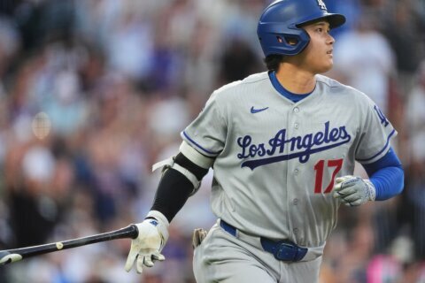Ohtani reaches 30 HRs for 6th straight season as Dodgers beat Rockies 7-6