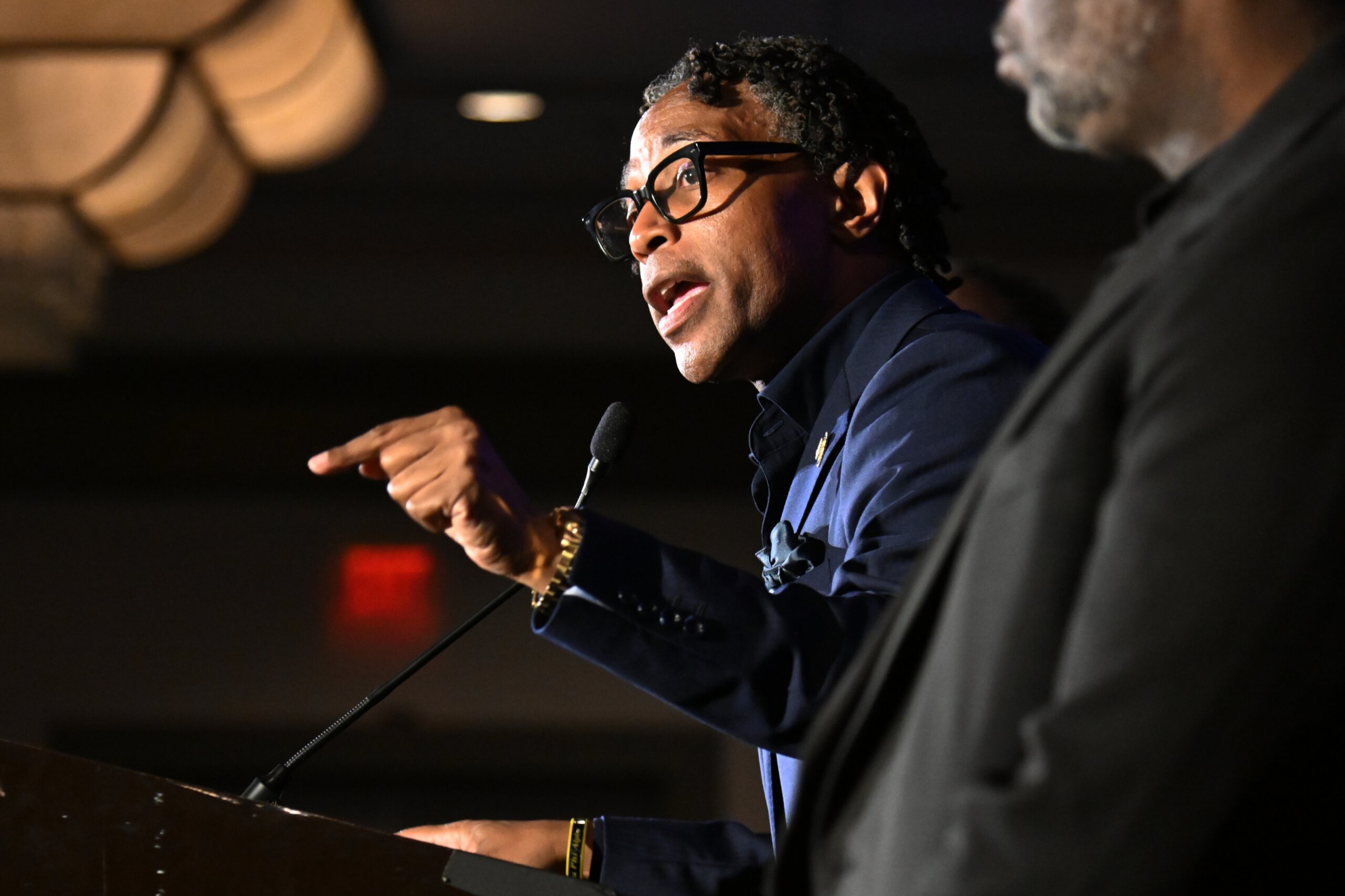 Image for Missouri US Rep. Wesley Bell wins a Democratic primary rematch against former Rep. Cori Bush