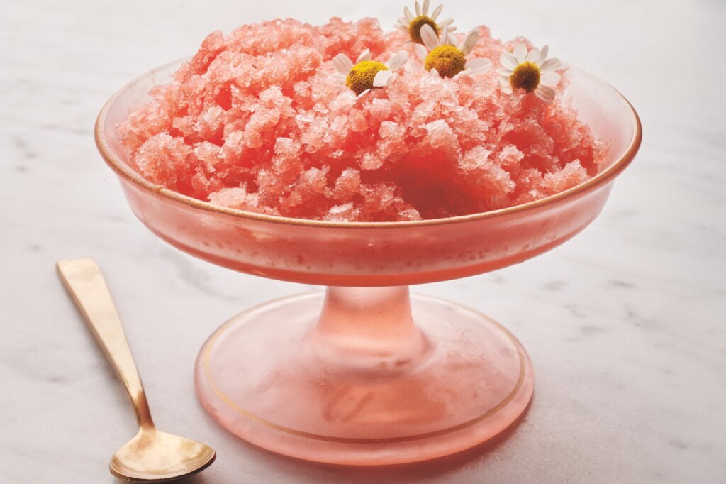 Pamela Anderson recommends Watermelon Granita for a cool, no-fuss summer dessert