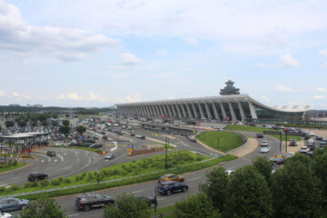 Dulles International Airport entrance