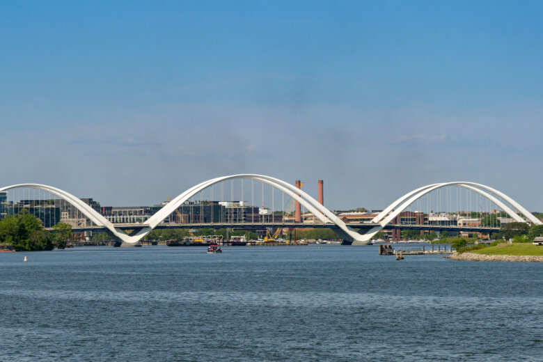 Road bridge over the Anacostia River