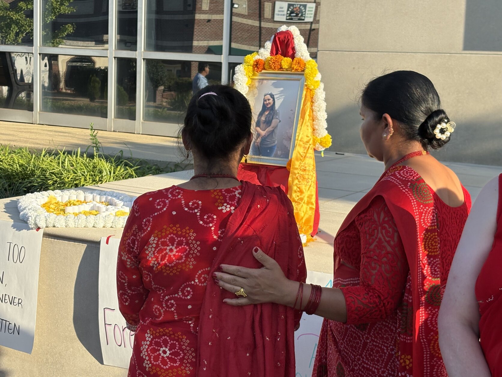 Gita Kafle at Mamta Kafle Bhatt's vigil