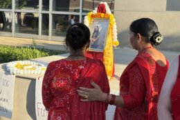 Gita Kafle at Mamta Kafle Bhatt's vigil