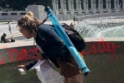 Woman charged with vandalizing DC’s World War II Memorial