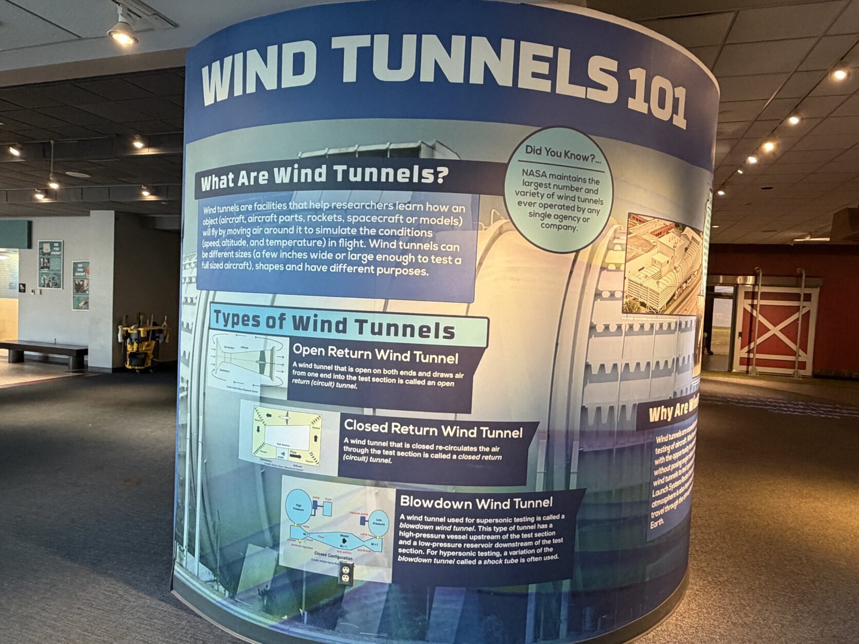 Information about wind tunnels