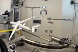 X-66 Transonic Truss-Braced Wing test model