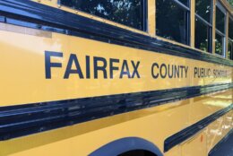 a fairfax county school bus pictured up close