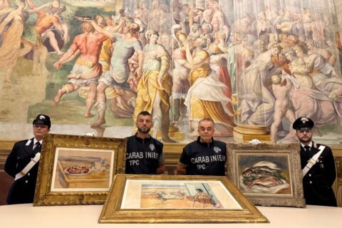 Italian Carabinieri recover stolen Renoir, Cézanne and Matisse artworks worth millions