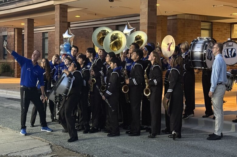 James Hubert Blake High School band selfie