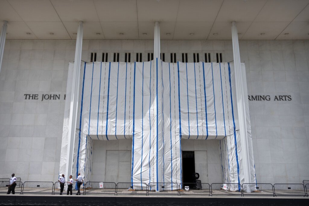 Federal court is asked to block Kennedy Center from returning Trump’s name to building