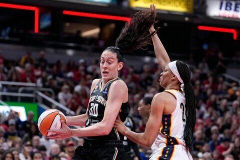 Breanna Stewart urges a safe space as transgender debate sparks rallies at Fever games