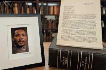 letter with portrait of MLK