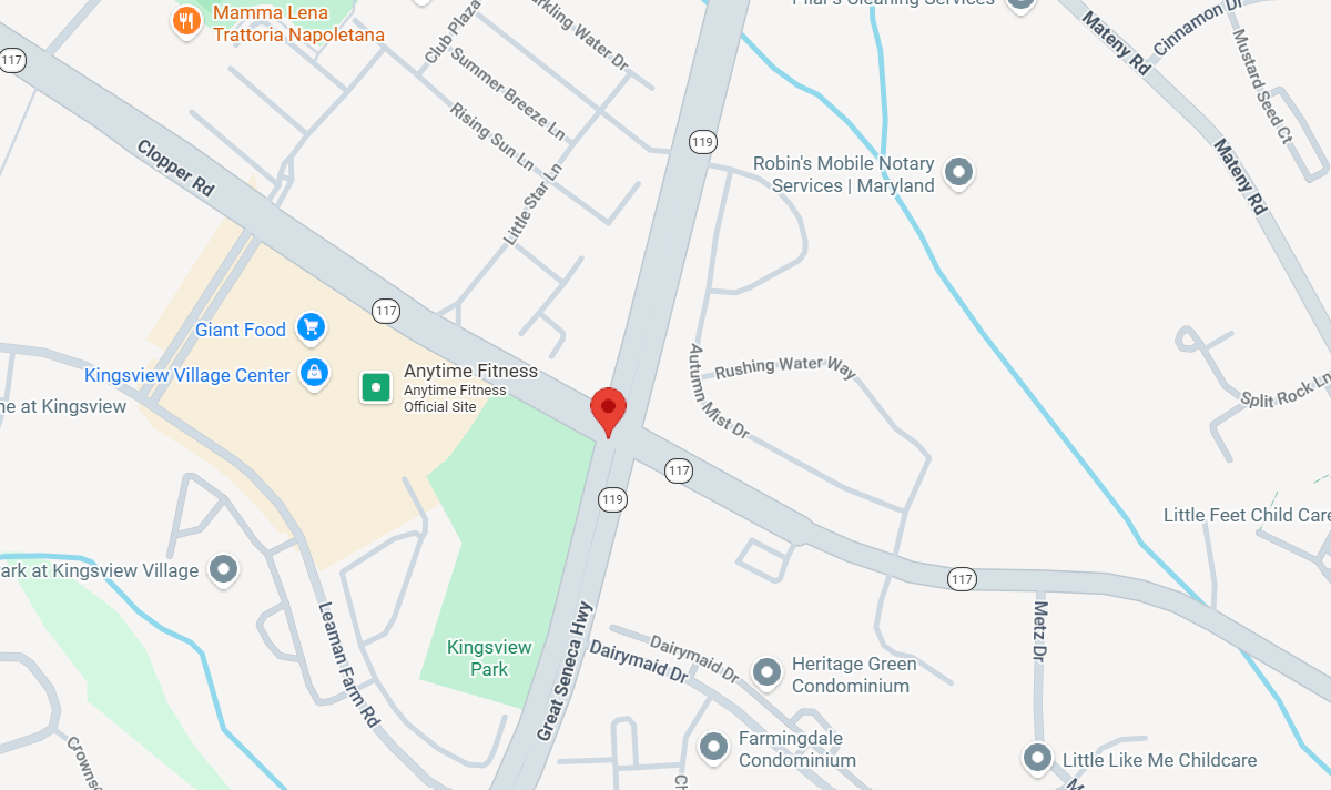 Map of Germantown two-vehicle crash