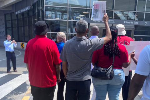 Metro employees protest