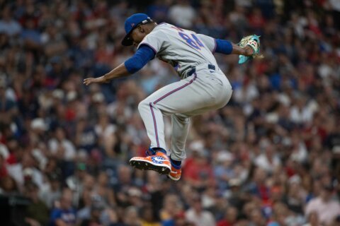 Mets rookie Jefry Yan has viral high-flying celebration after striking out his 1st MLB batter