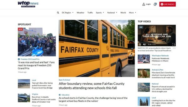 A look at the new WTOP.com.