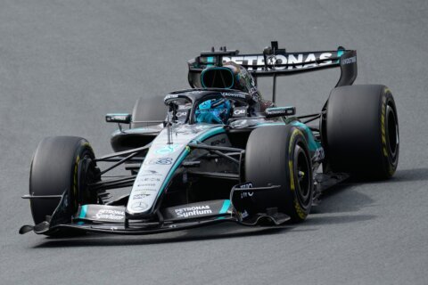 George Russell cruises to sprint race win at F1’s Dutch Grand Prix