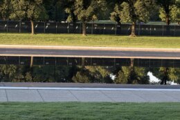 reflecting pool partially filled