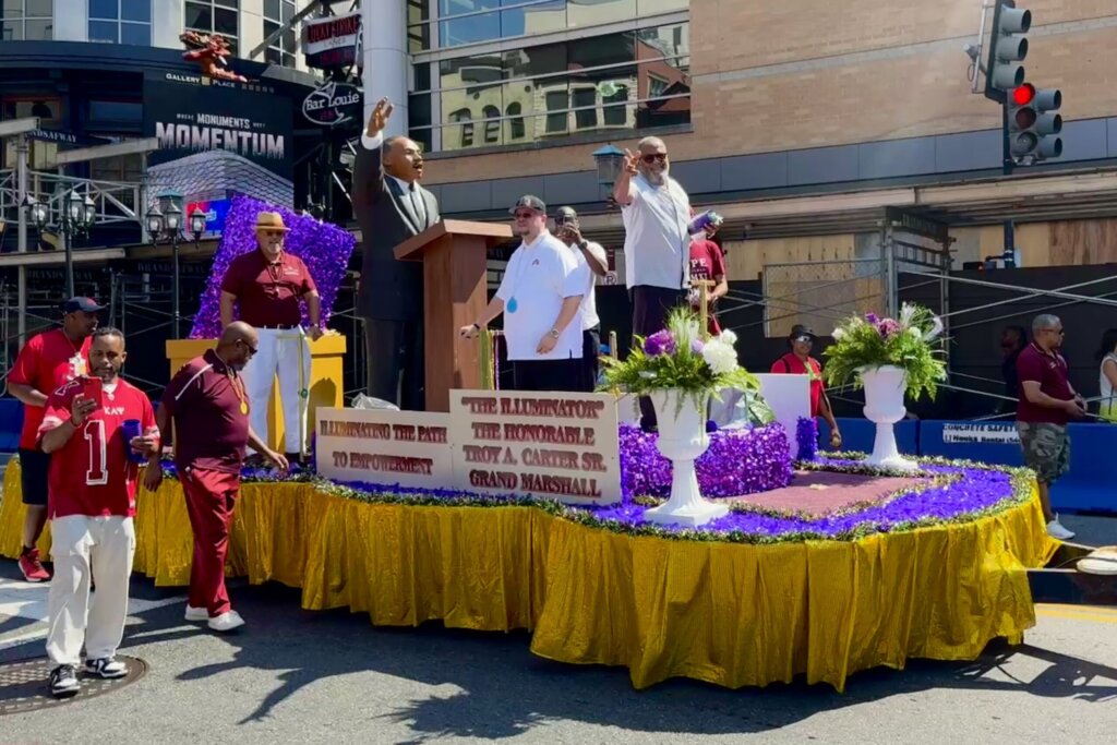 ‘We just wanted to bring that Louisiana culture here’: Mardi Gras celebration fills DC streets