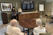 George Mason University student Lakshmi Katrapati teaches deepfake session