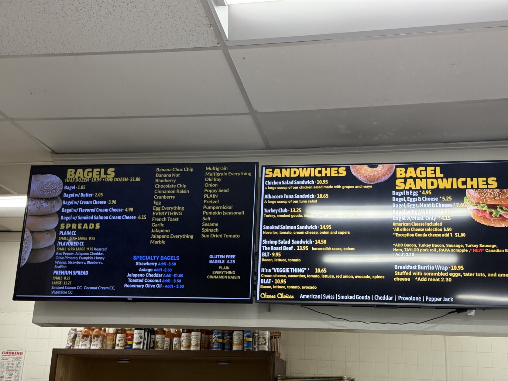 DePaola’s Bagel and Brunch menu