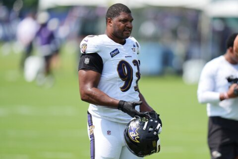 Ravens defensive lineman Calais Campbell says football brings him joy amid family tragedy
