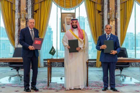 Turkey says defense pact with Saudi Arabia and Pakistan is not aimed at Iran or any other country