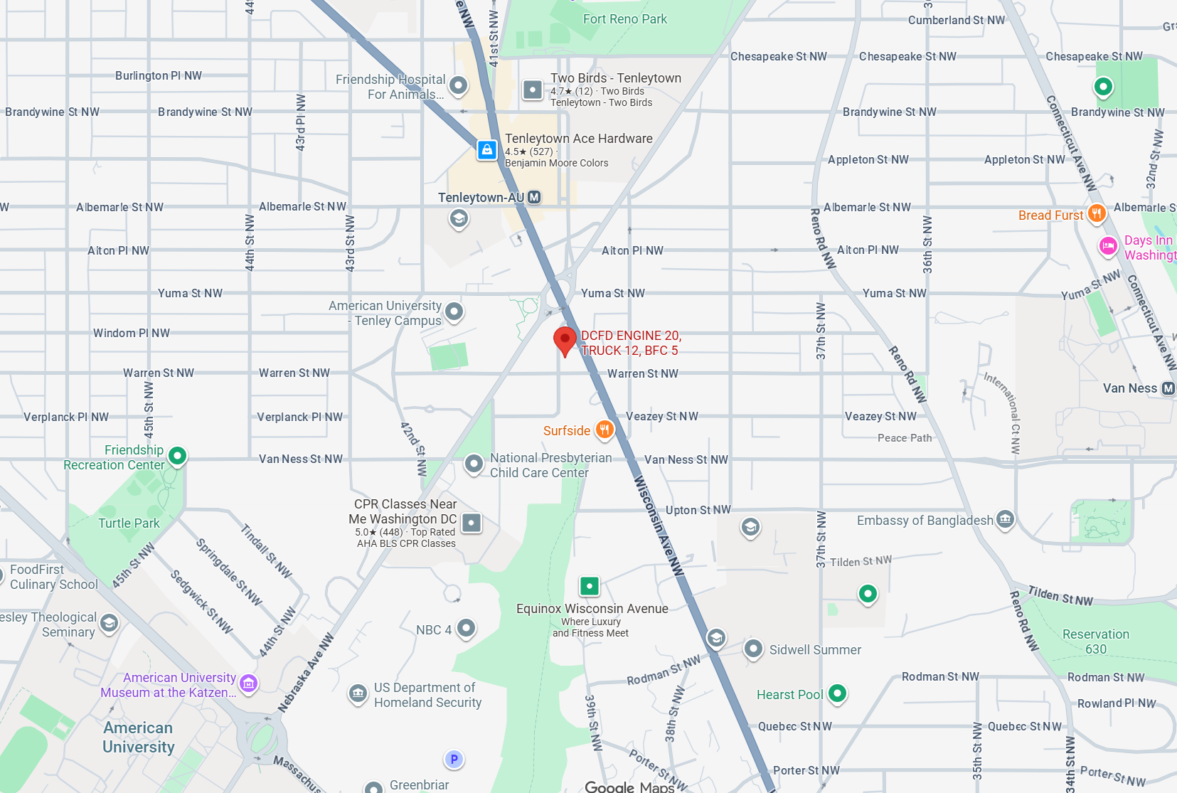 a google map screenshot