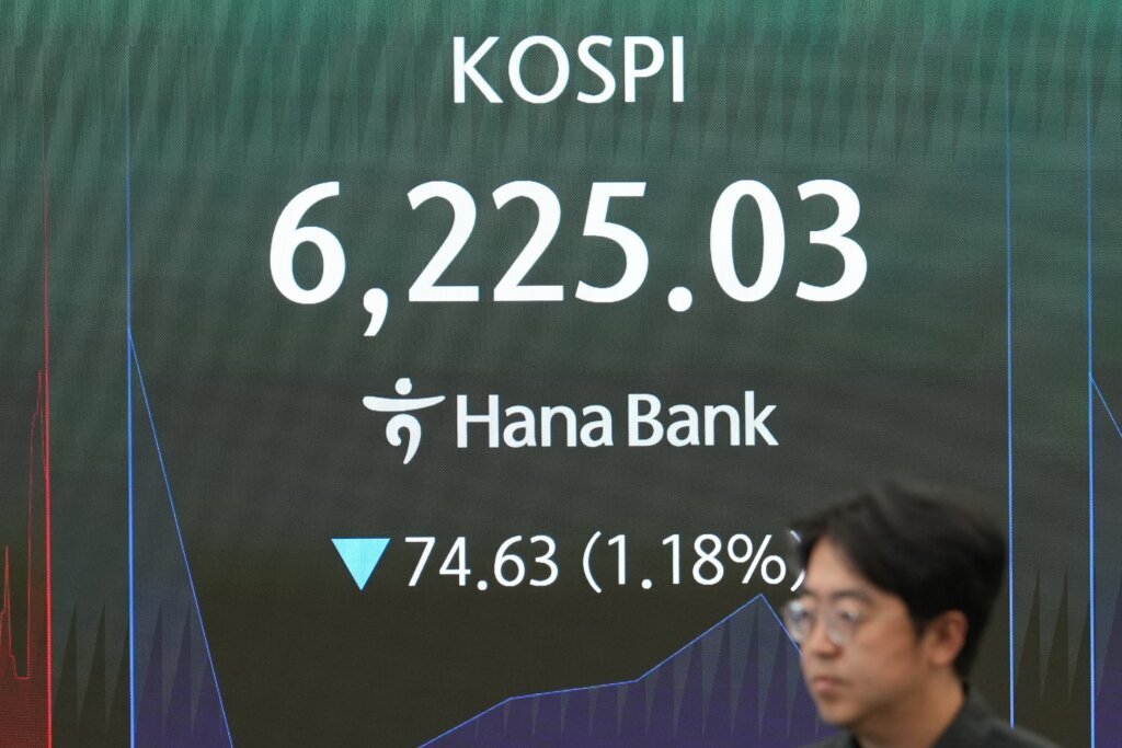 US stocks edge further from their records as oil prices keep swinging